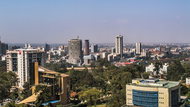 Nairobi skyline, Kenya